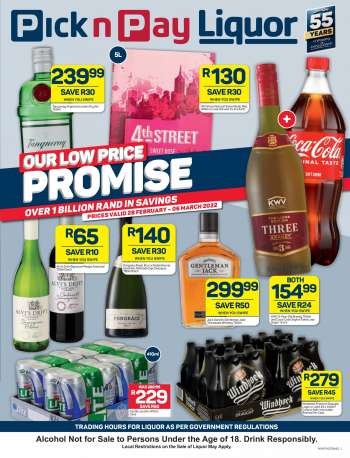 Pick n Pay Liquor catalogue  - 28/02/2022 - 06/03/2022.