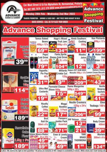 Advance Cash & Carry catalogue  - 28/02/2022 - 02/03/2022.