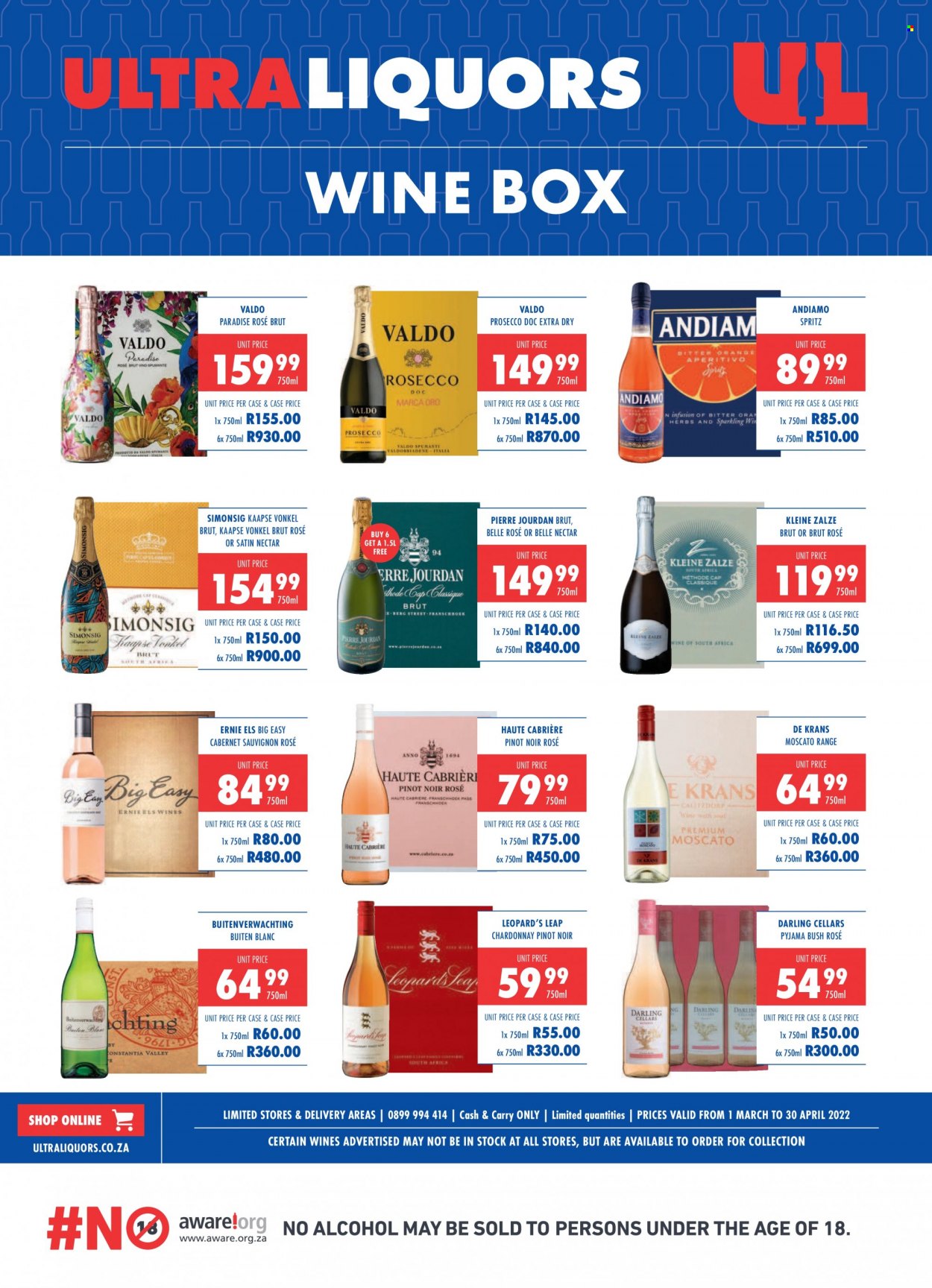 Ultra Liquors specials - 01/03/2022 - 30/04/2022. Page 1