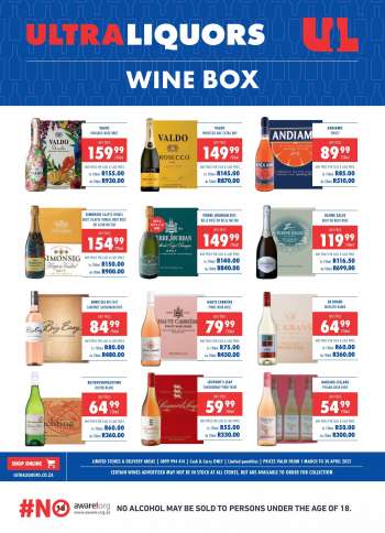 Ultra Liquors catalogue  - 01/03/2022 - 30/04/2022.