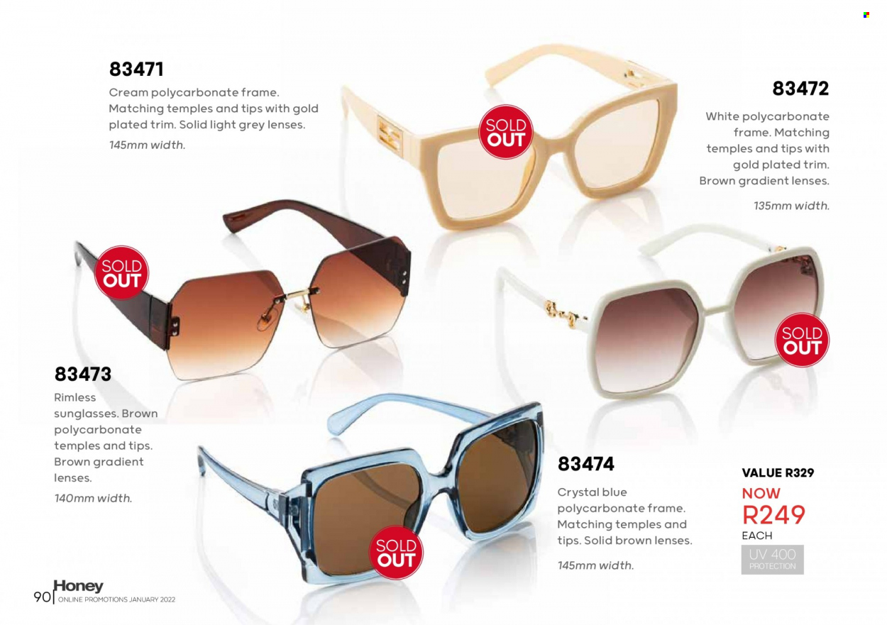 Honey specials. Page 92