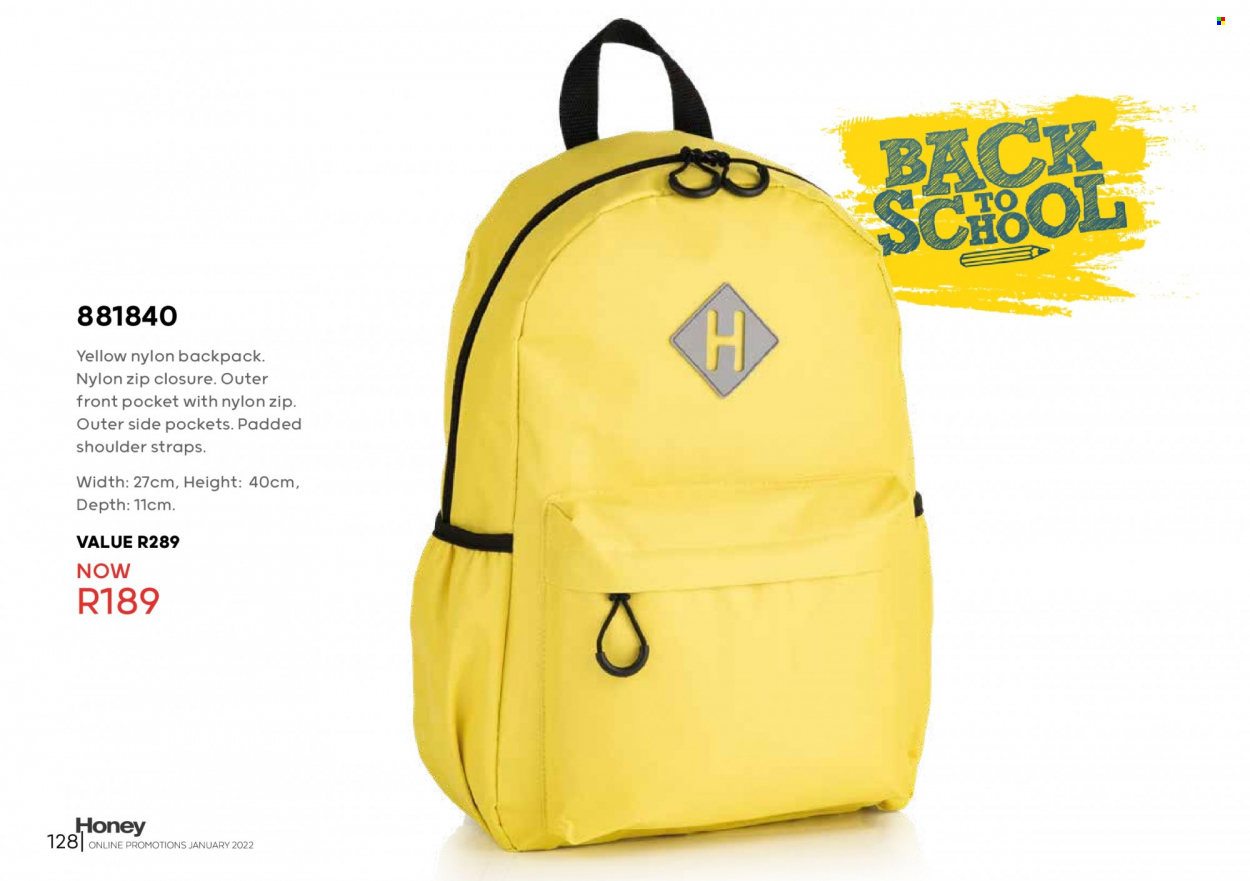 Honey specials. Page 130
