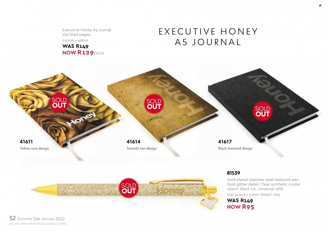 Honey specials. Page 54