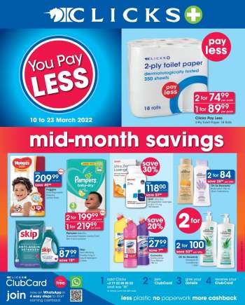 Clicks catalogue  - 10/03/2022 - 23/03/2022.