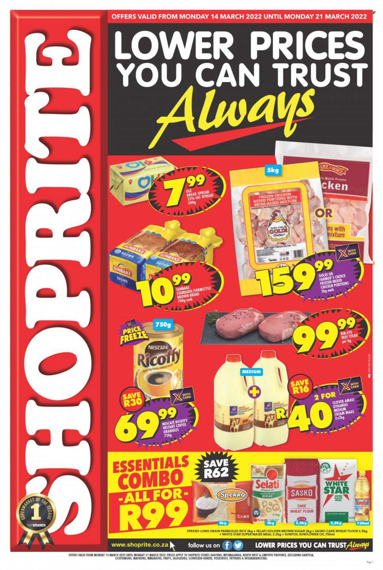 Shoprite specials - 14/03/2022 - 21/03/2022. Page 1