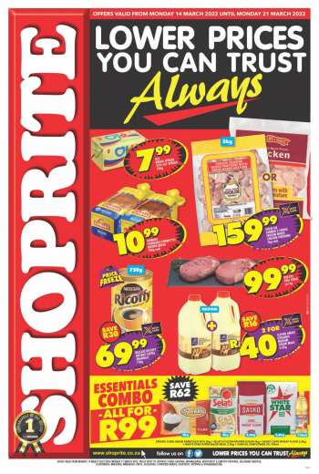 Shoprite catalogue  - 14/03/2022 - 21/03/2022.