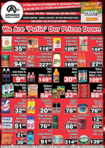 Advance Cash & Carry catalogue  - 14/03/2022 - 16/03/2022.