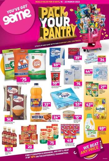 Game catalogue  - 15/03/2022 - 22/03/2022.