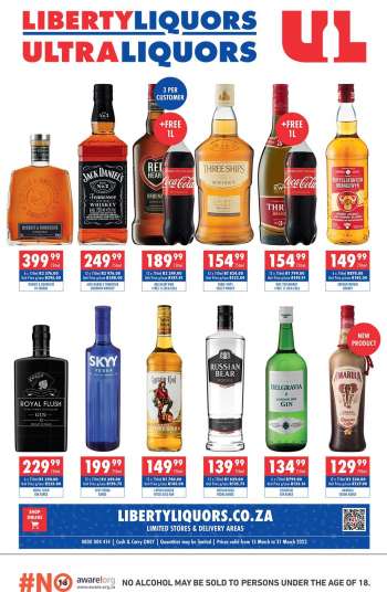 Liberty Liquors catalogue  - 15/03/2022 - 31/03/2022.