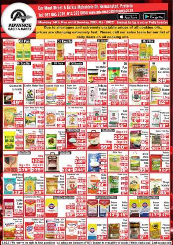 Advance Cash & Carry catalogue  - 14/03/2022 - 20/03/2022.