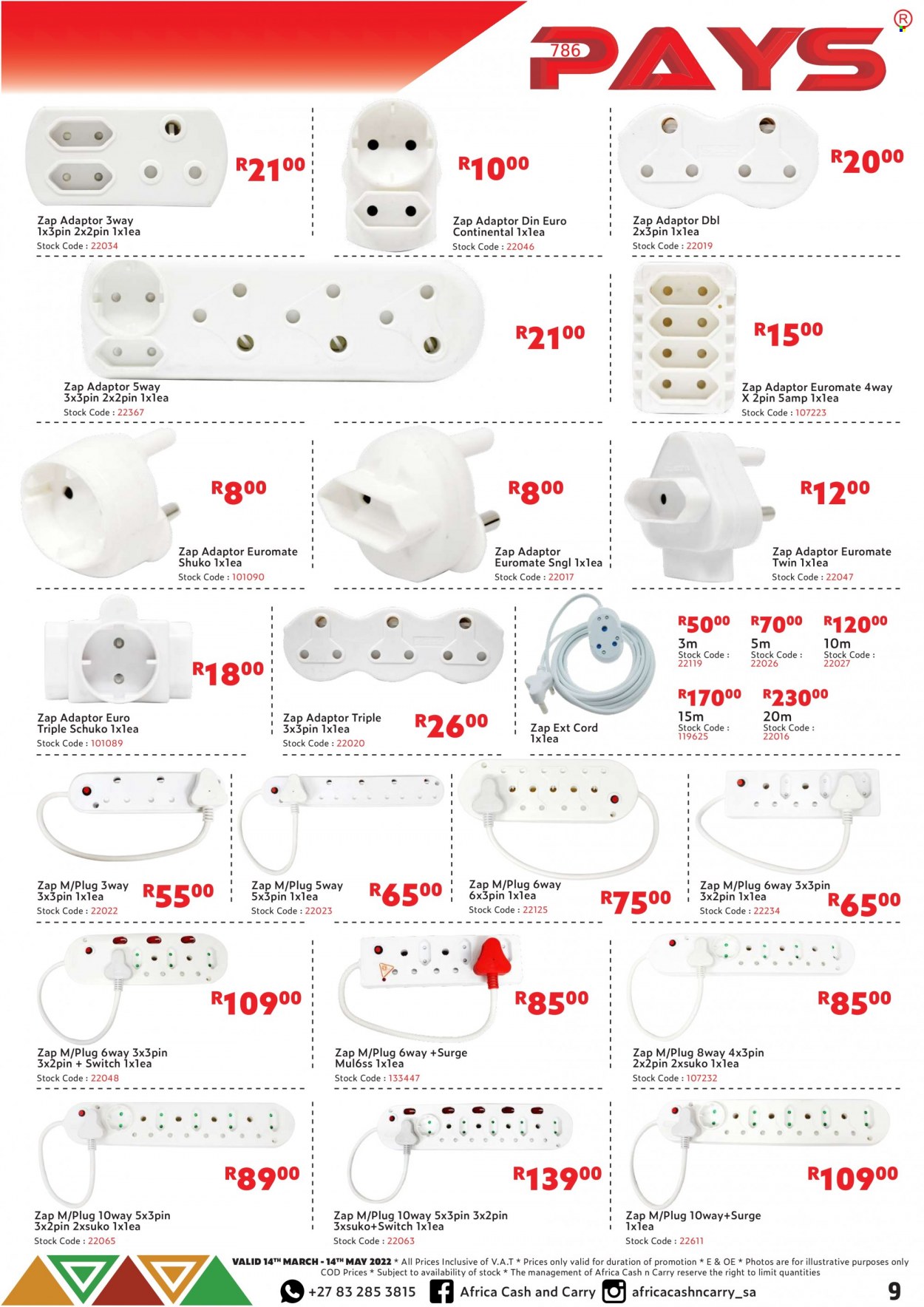 Africa Cash & Carry specials - 14/03/2022 - 14/05/2022. Page 9