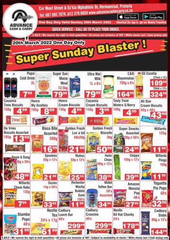 Advance Cash & Carry catalogue  - 20/03/2022 - 20/03/2022.