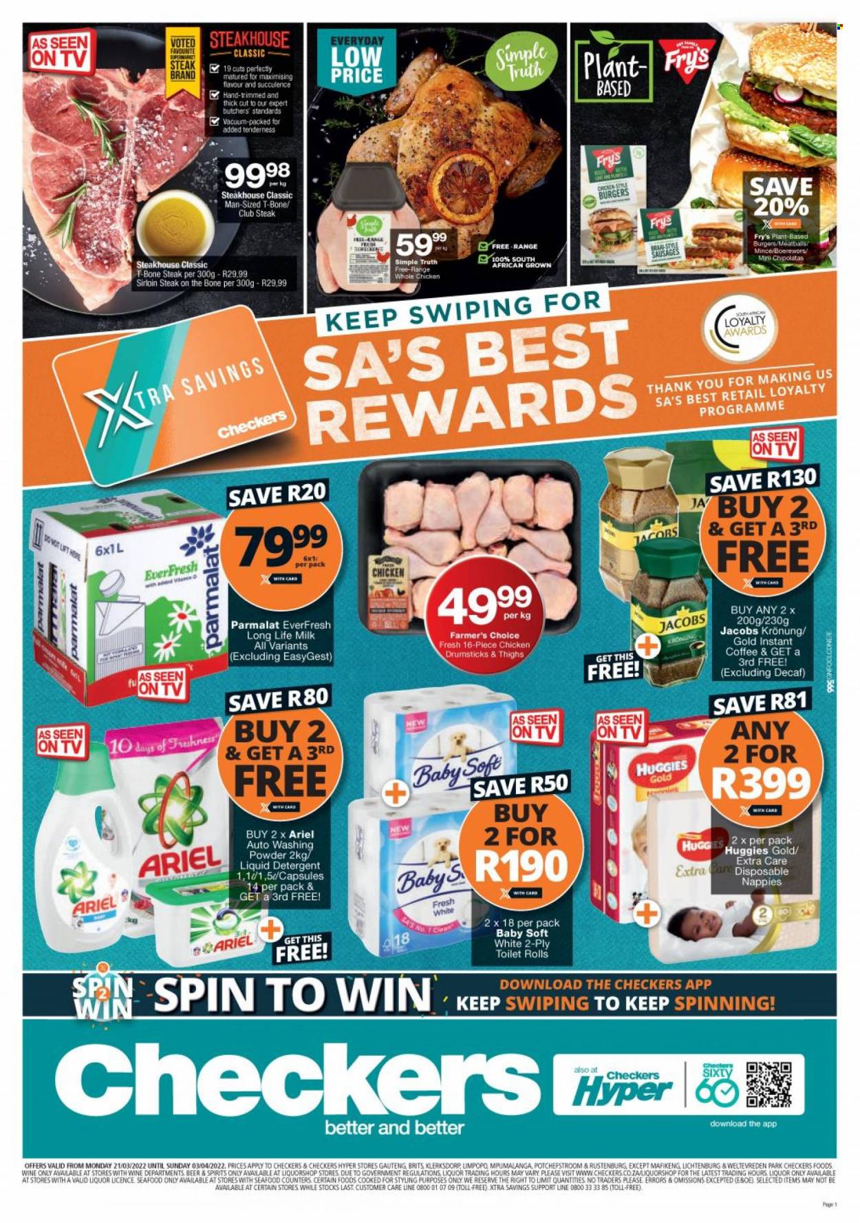 Checkers specials - 21/03/2022 - 03/04/2022. Page 1