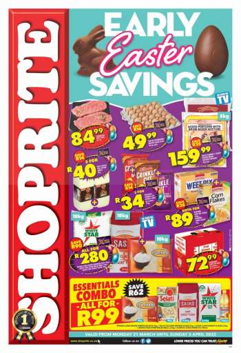 Shoprite catalogue  - 21/03/2022 - 03/04/2022.