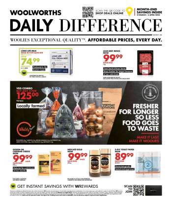 Woolworths catalogue  - 21/03/2022 - 03/04/2022.