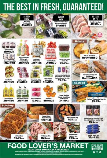 Food Lover's Market catalogue  - 22/03/2022 - 27/03/2022.