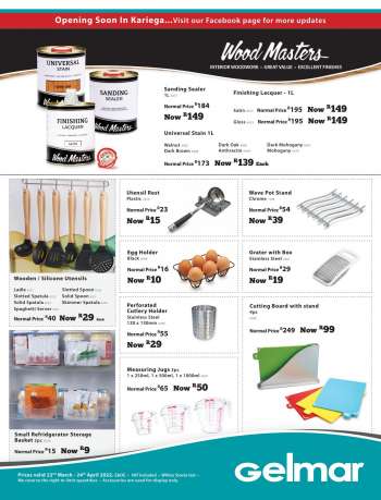 Gelmar catalogue  - 22/03/2022 - 24/04/2022.