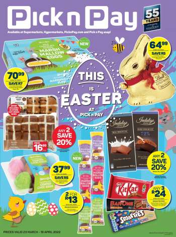 Pick n Pay catalogue  - 23/03/2022 - 18/04/2022.