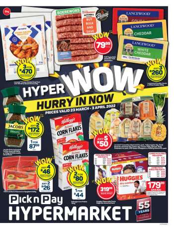 Pick n Pay Hypermarket catalogue  - 23/03/2022 - 03/04/2022.
