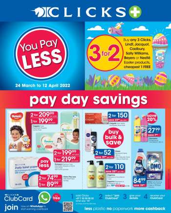 Clicks catalogue  - 24/03/2022 - 12/04/2022.