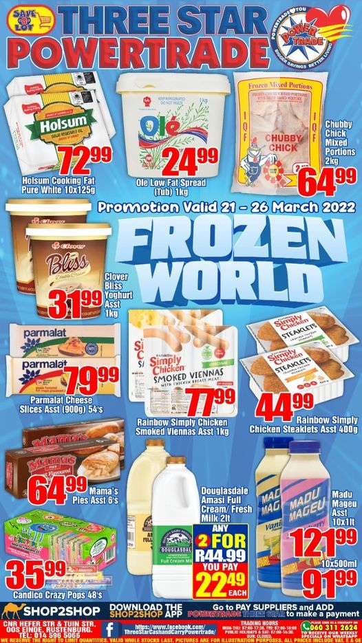 Three Star Cash and Carry specials - 21/03/2022 - 26/03/2022. Page 1