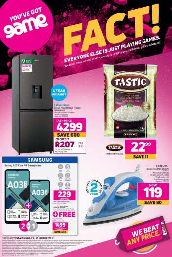 Game catalogue  - 25/03/2022 - 27/03/2022.