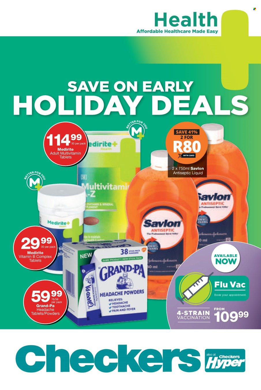 Checkers specials - 24/03/2022 - 17/04/2022. Page 1