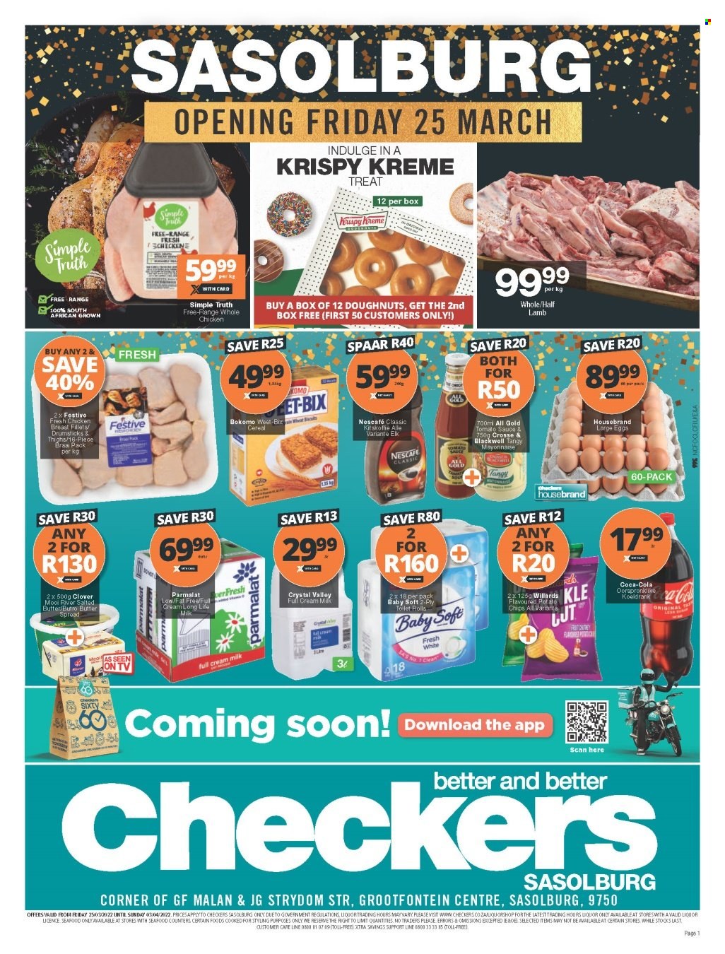 Checkers specials - 25/03/2022 - 03/04/2022. Page 1