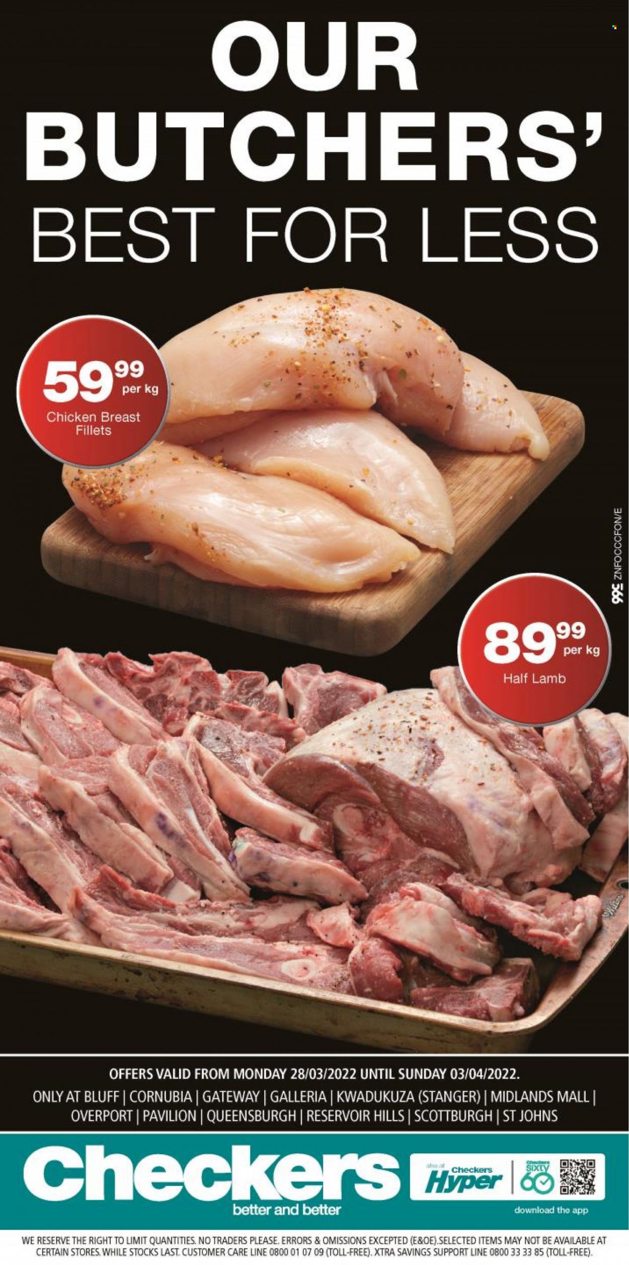 Checkers specials - 28/03/2022 - 03/04/2022. Page 1