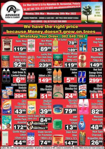Advance Cash & Carry catalogue  - 28/03/2022 - 30/03/2022.
