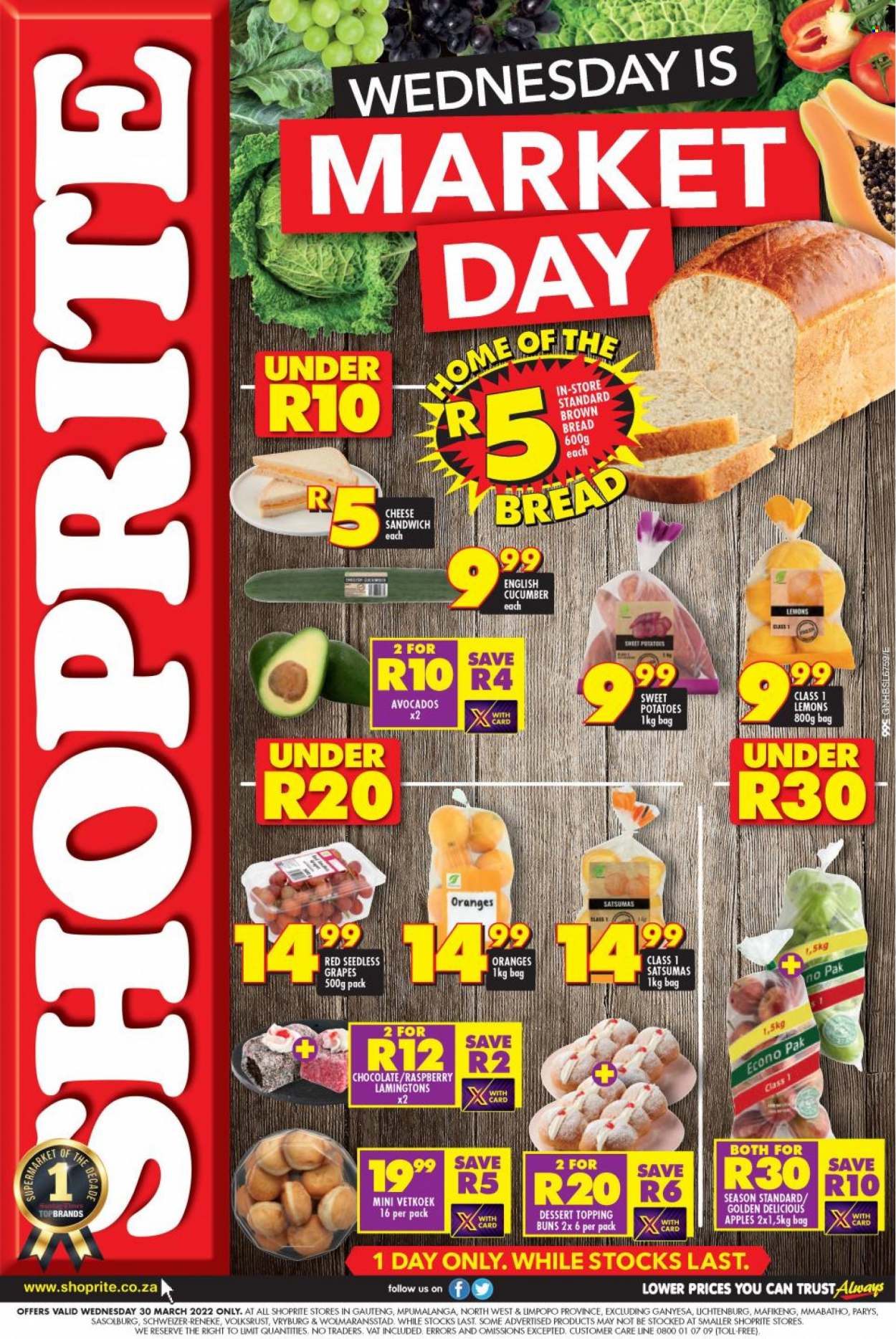 Shoprite specials - 30/03/2022 - 30/03/2022. Page 1