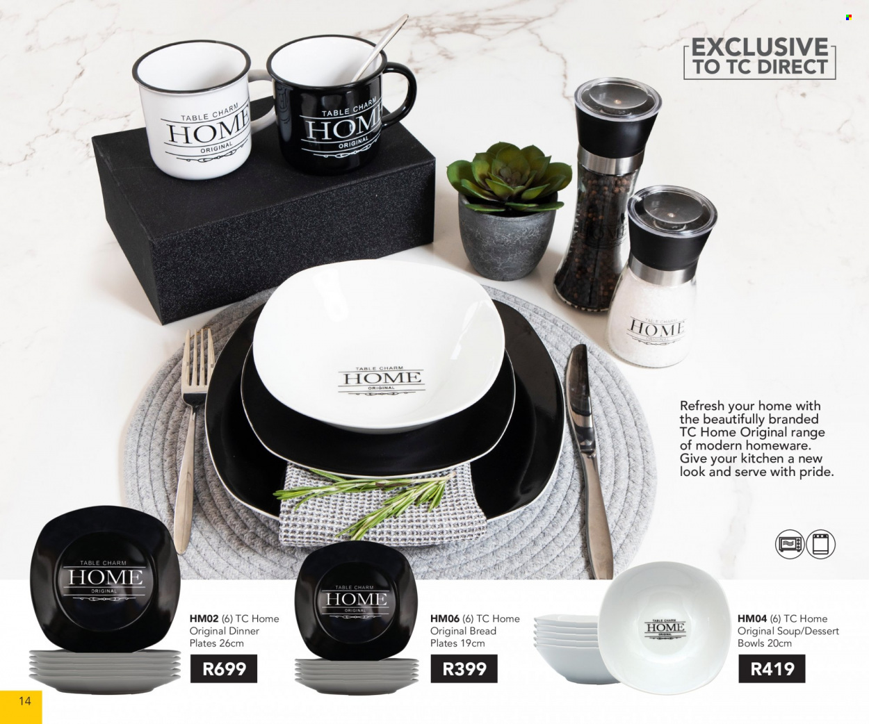 Table Charm Direct specials. Page 14
