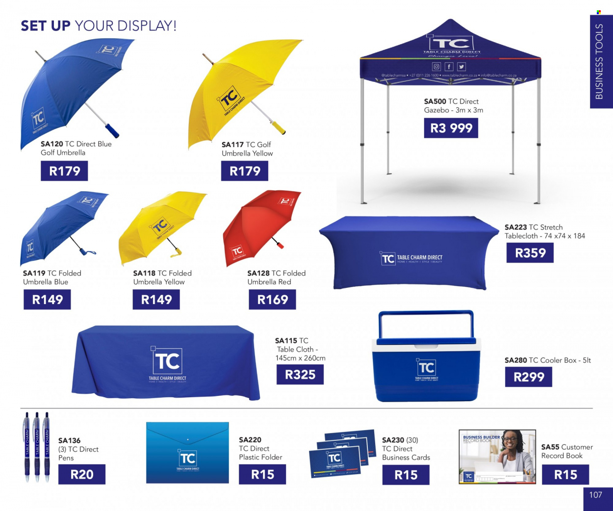 Table Charm Direct specials. Page 107