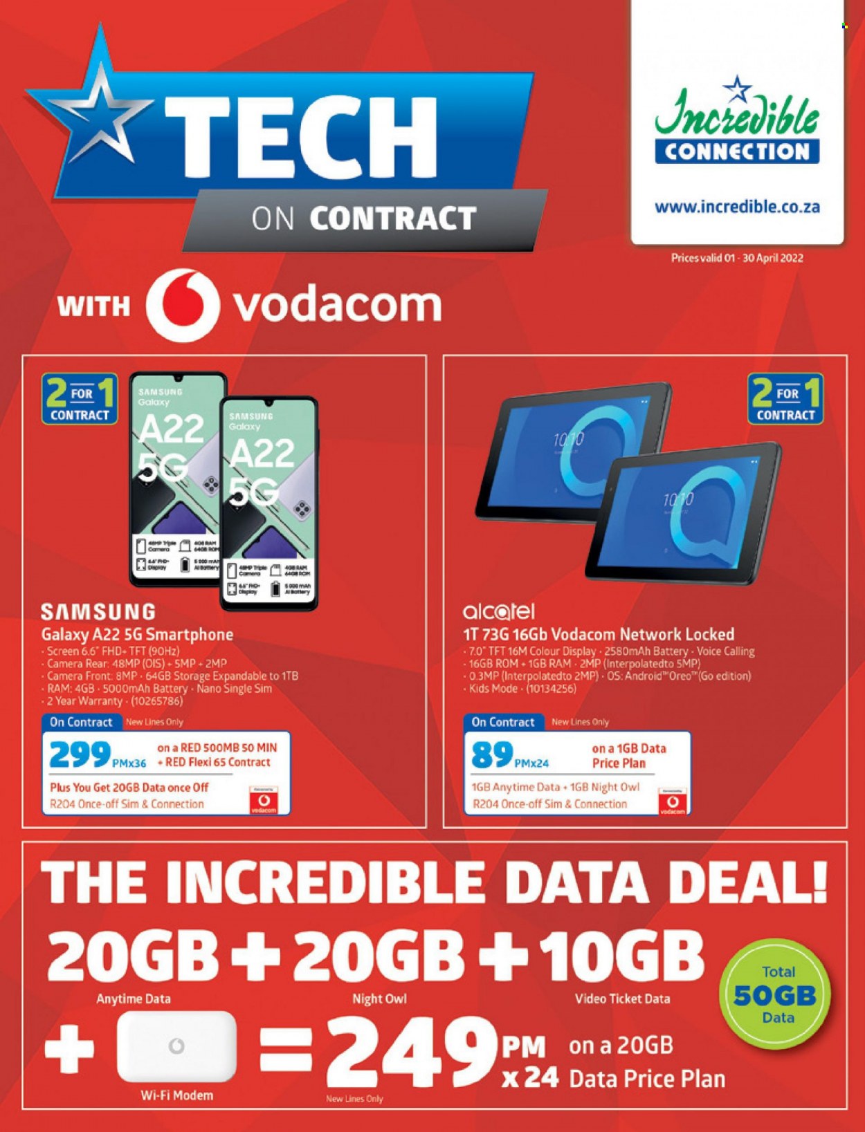 Incredible Connection specials - 01/04/2022 - 30/04/2022. Page 1