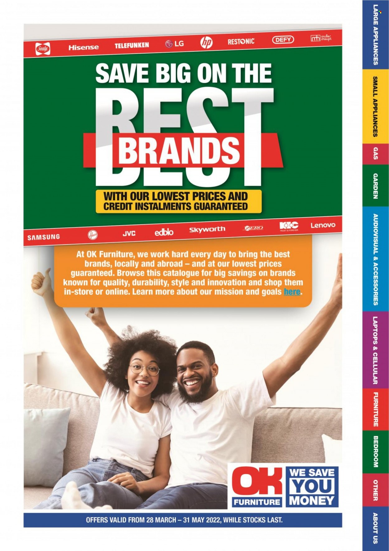 OK Furniture specials - 28/03/2022 - 31/05/2022. Page 1