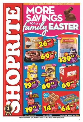 Shoprite catalogue  - 04/04/2022 - 18/04/2022.