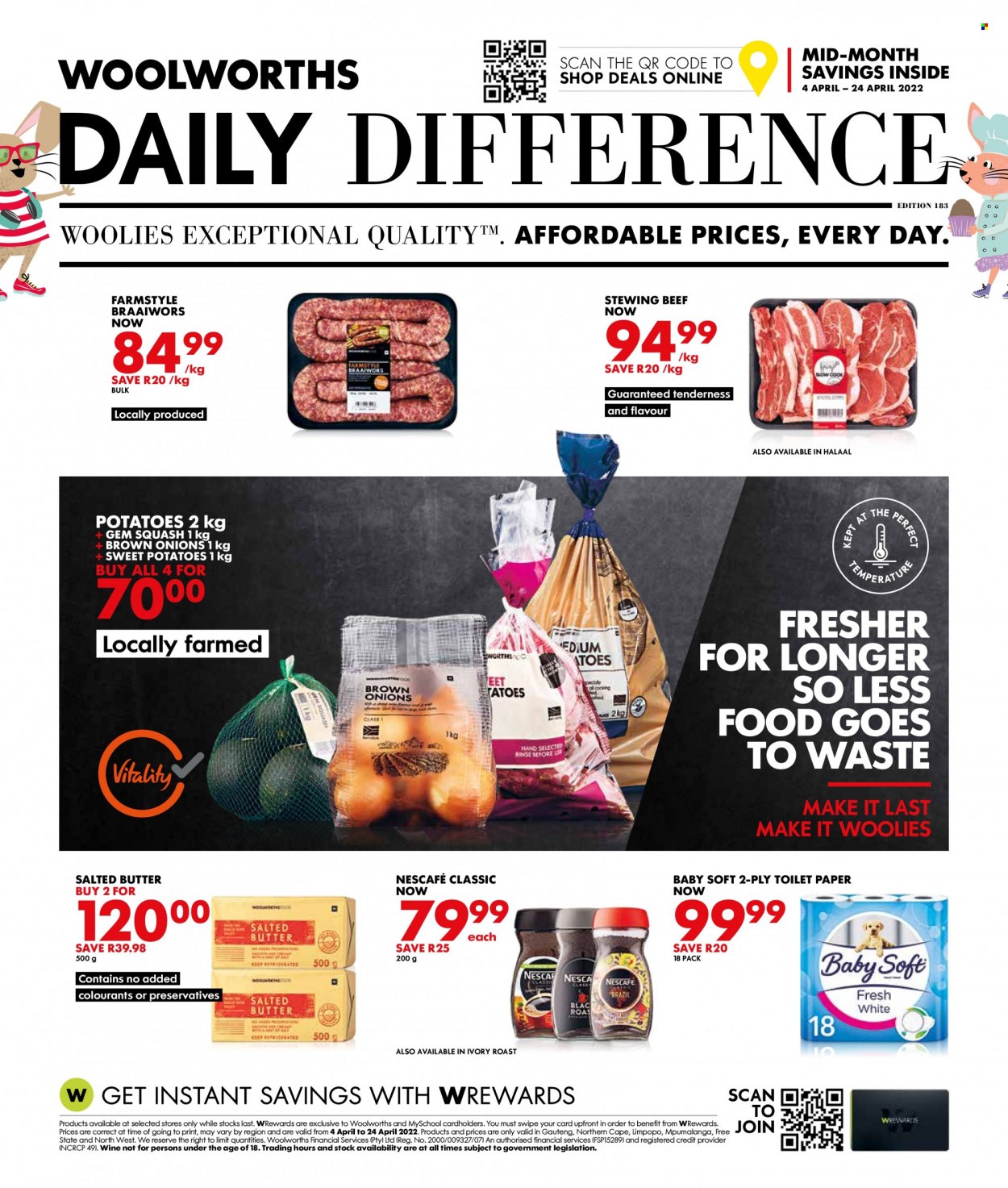 Woolworths specials - 04/04/2022 - 24/04/2022. Page 1