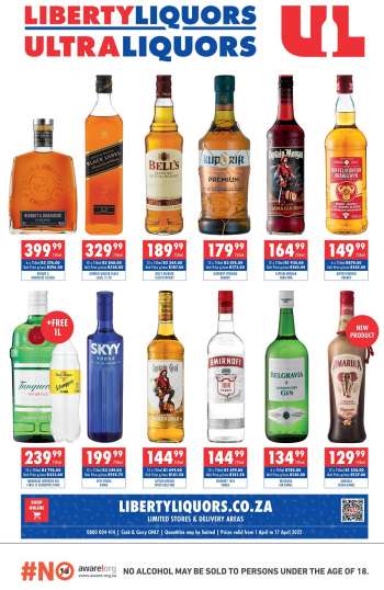 Liberty Liquors catalogue  - 01/04/2022 - 17/04/2022.