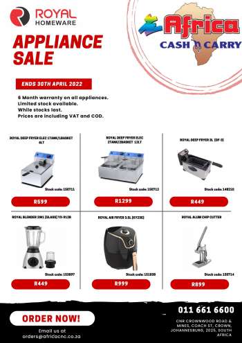 Africa Cash & Carry catalogue  - 07/04/2022 - 30/04/2022.