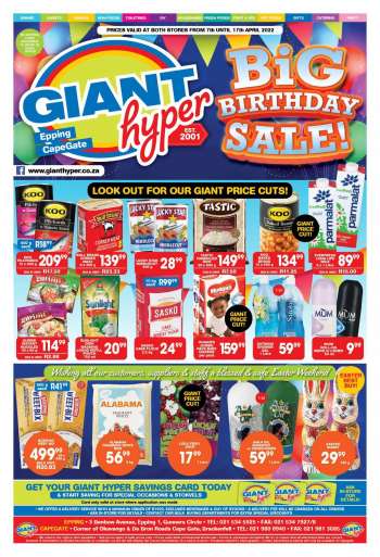 Giant Hyper catalogue  - 07/04/2022 - 17/04/2022.