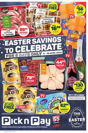 Pick n Pay catalogue  - 11/04/2022 - 18/04/2022.