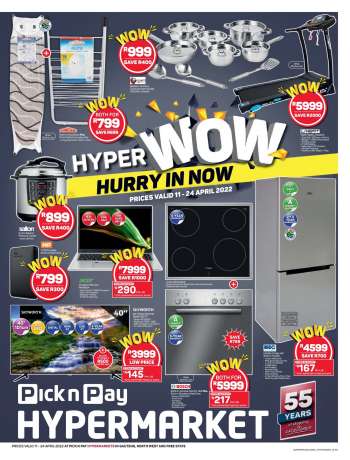 Pick n Pay Hypermarket catalogue  - 11/04/2022 - 24/04/2022.