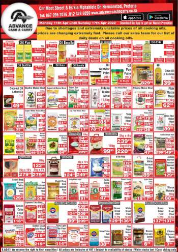 Advance Cash & Carry catalogue  - 11/04/2022 - 17/04/2022.