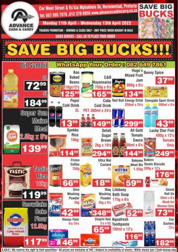 Advance Cash & Carry catalogue  - 11/04/2022 - 13/04/2022.
