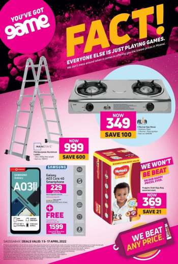Game catalogue  - 15/04/2022 - 17/04/2022.