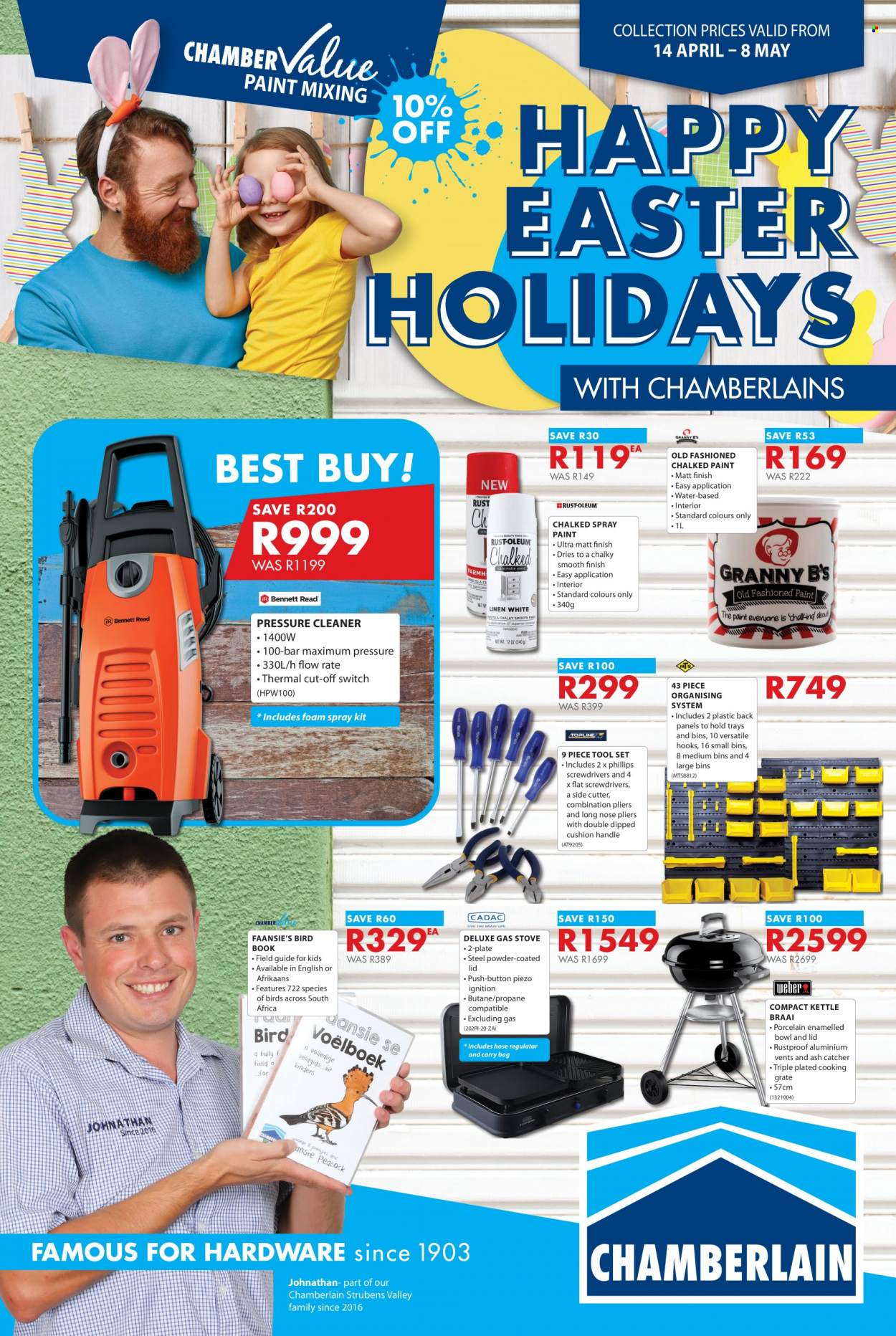 Chamberlain specials - 14/04/2022 - 08/05/2022. Page 1