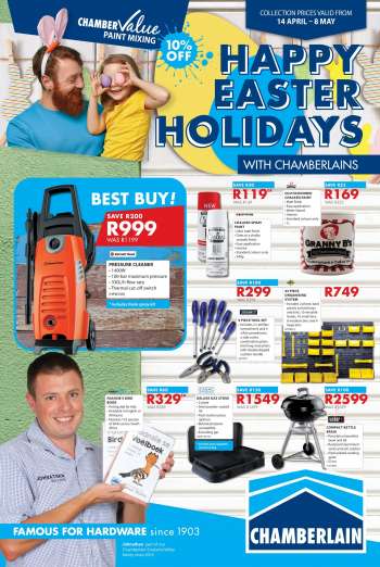 Chamberlain catalogue  - 14/04/2022 - 08/05/2022.