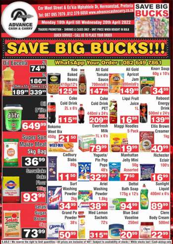 Advance Cash & Carry catalogue  - 18/04/2022 - 20/04/2022.
