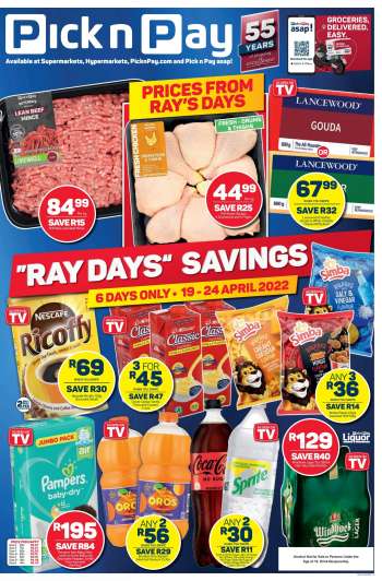 Pick n Pay catalogue  - 19/04/2022 - 24/04/2022.