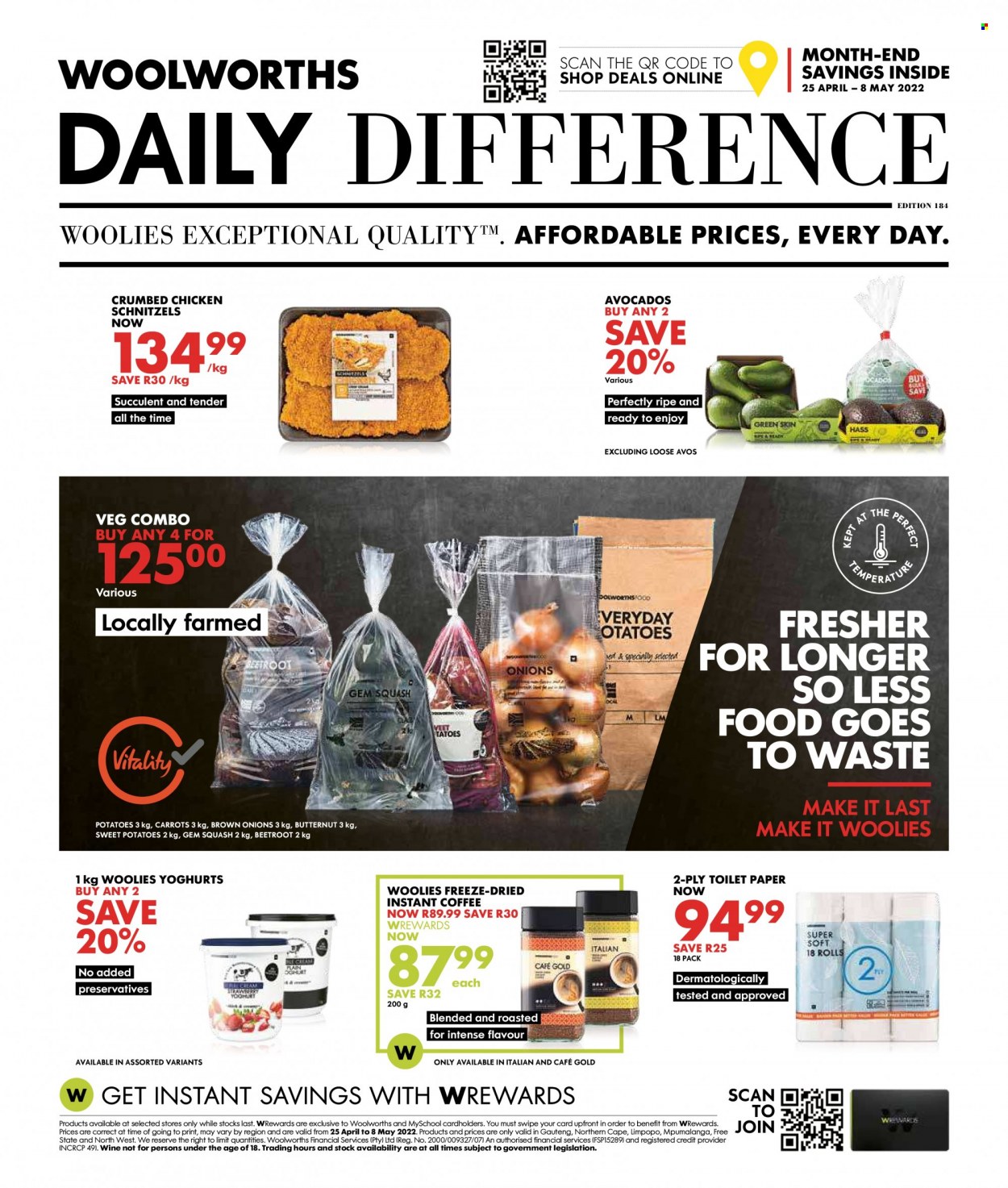 Woolworths specials - 25/04/2022 - 08/05/2022. Page 1